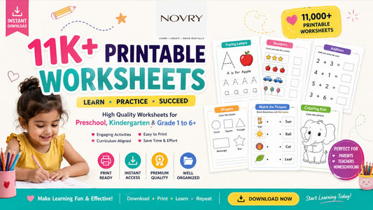🎓📖 Unlock 11,000+ Printable Worksheets for Kids – Instant Download!
